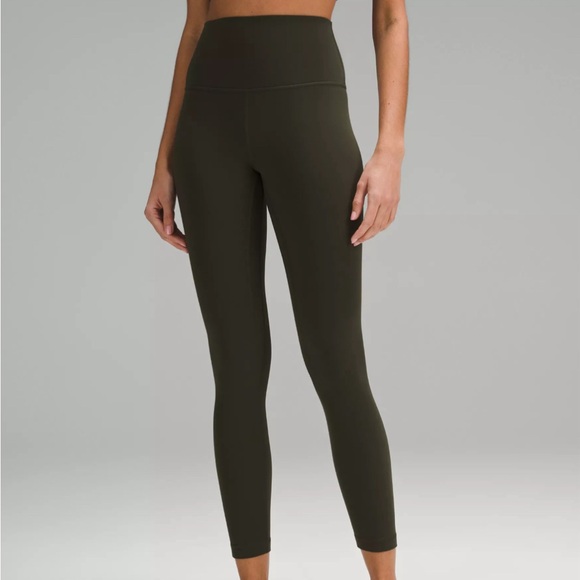 🍋LULULEMON ALIGN™ HIGH-RISE PANT 25" dark olive - Picture 1 of 5
